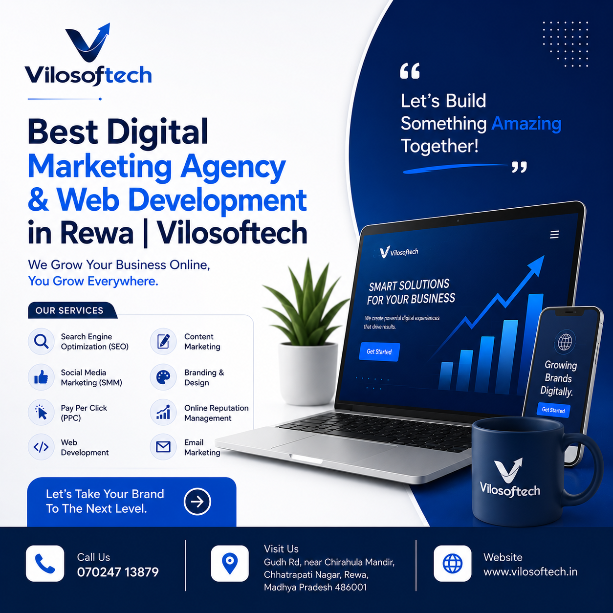 Digital Marketing Agency & Web Development in Rewa - Vilosoftech