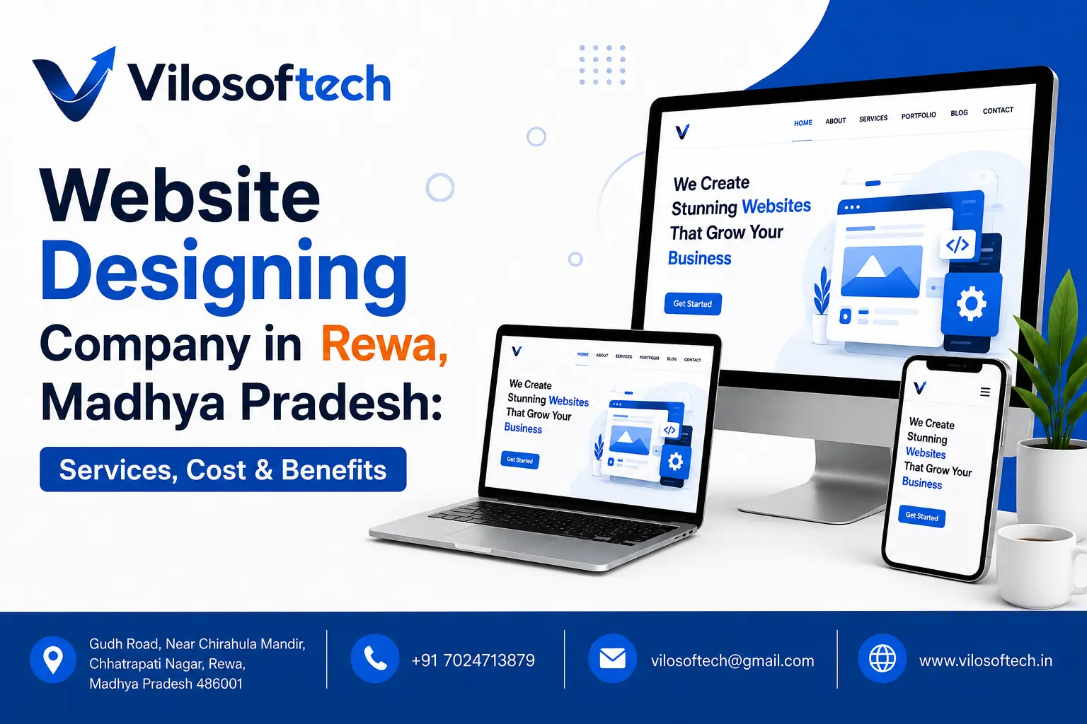 WordPress website design services for businesses in Rewa, Madhya Pradesh